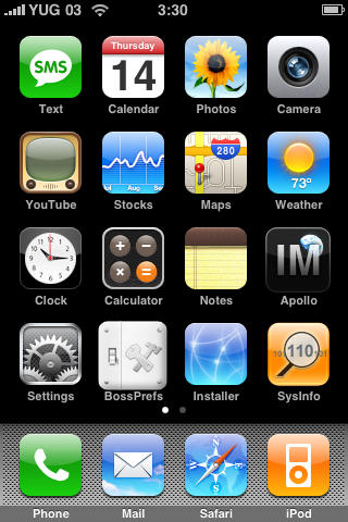 iPhone 1.1.3 na MTS064 mreži